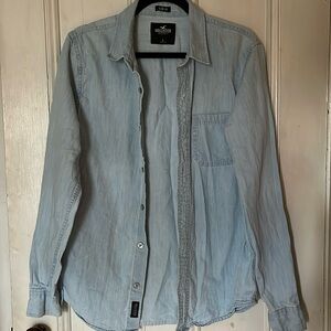 Hollister Denim Button Down Shirt